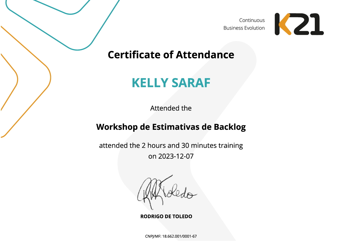 Certificado K21